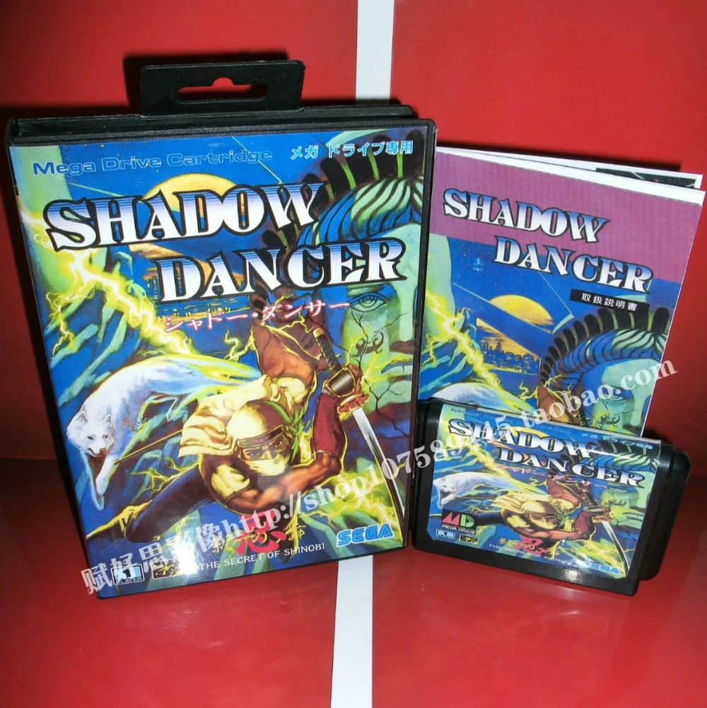 

Shadow dancer Game cartridge with Box and Manual 16 bit MD card for Sega Mega Drive for Genesis