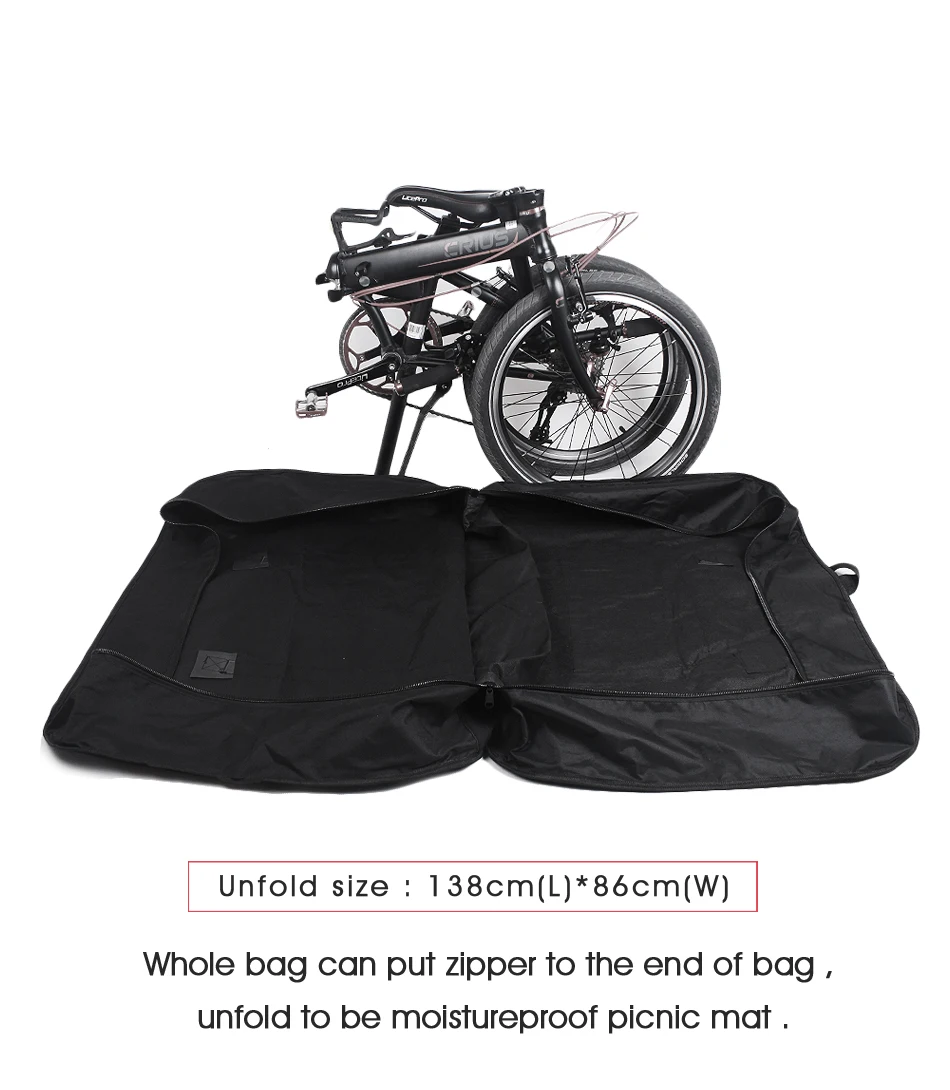 Excellent 14"16"20" Portable Wear-resistant Folding Bike Loading Vehicle Carry Bag Travel Bag Foldable Bicycle Transport Storage Bag Pouch 17