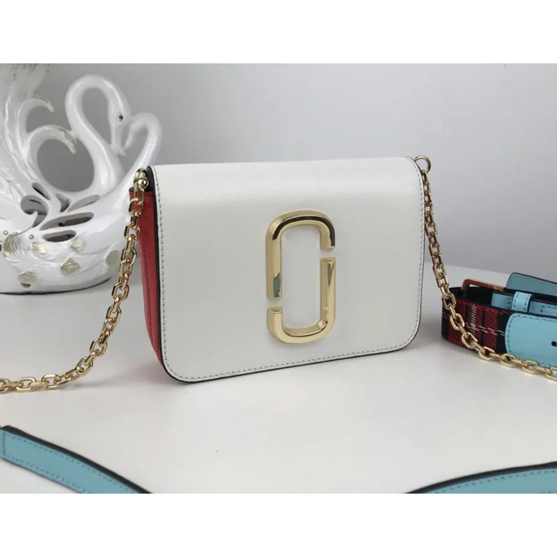 

High Quality Genuine Leather Women Chain Shoulder Bags Metal Rivet Ladies Messenger Bags Crossbody Bags Fashion Girl Handbag