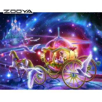 

ZOOYA Needlework Diy diamond painting square drillcross stitch rhinestone pasted painting dream princess home decor F141