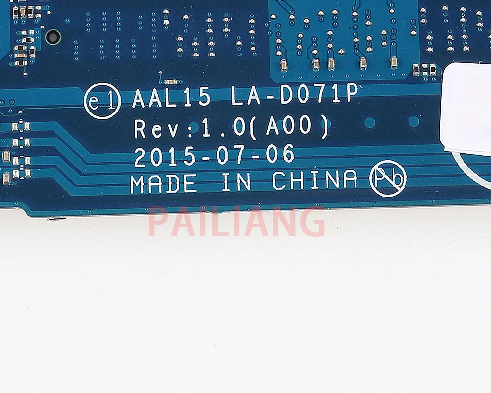 PAILIANG материнская плата для ноутбука DELL Inspiron 15 5559 шт. плата I7-6500U 0GGN3F LA-D071P tesed DDR3