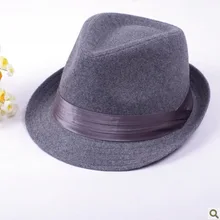 Высококачественный Британский шерстяной джазовый головной убор с лентой для женщин и мужчин Ретро Fedora шапки; сезон осень-зима Открытый Солнечный Джаз кепки