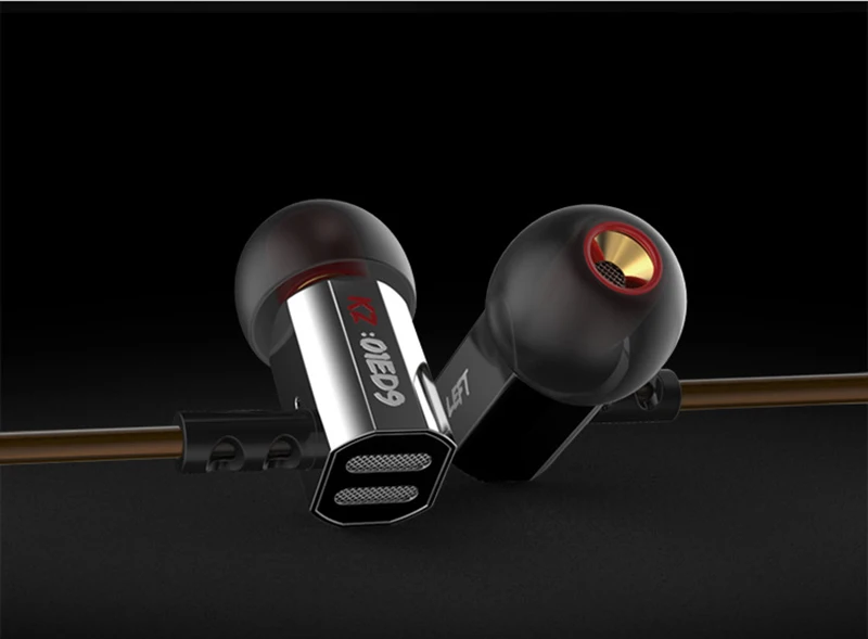 Оригинальные наушники KZ ED9 Super Bass In Ear, музыкальные наушники с диджейскими наушниками, Hi-Fi стерео наушники, шумоизолирующие спортивные наушники с микрофоном