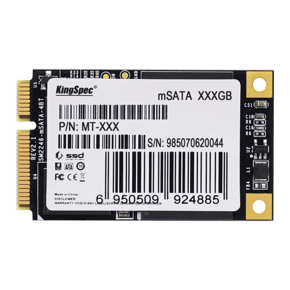Жесткий диск KingSpec 240 ГБ 256 mSATA Твердотельный Накопитель SSD 3 модуль твердотельного