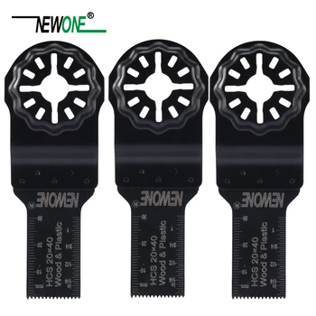 

NEWONE HCS 20mm Starlock Saw Blades fit Power Oscillating Tools for Cut Wood Work Remove Nails and more
