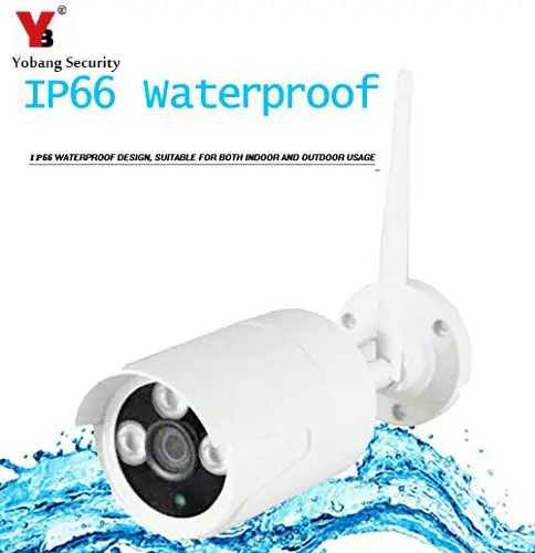 

YobangSecurity Home Security Outdoor Waterproof IP 720P Wireless Wifi Camera with Motion Detection Alarm Infrated Night Vision