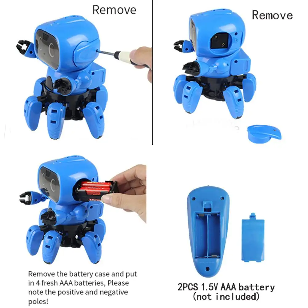 Модернизированный MoFun-963 DIY 6 брюки с широкими штанинами RC робот инфракрасное препятствие избегания жест Управление программируемый с передатчиком