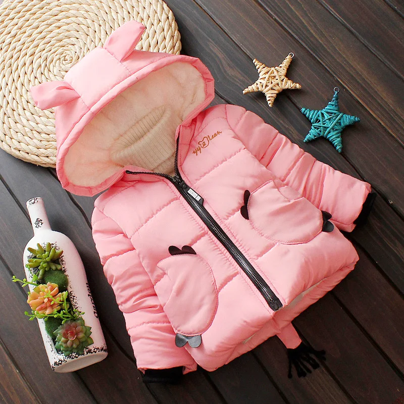 

Warm Winter Children Baby Girls Infant Hooded Velvet Thicken Snow Wear Parkas Princess Jacket Coat Cardigan Outwear Casaco S7469