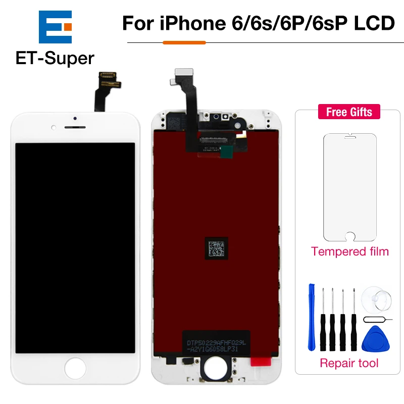 AAAAA абсолютно новый дисплей для iPhone 6 6G LCD кодирующий преобразователь сенсорного