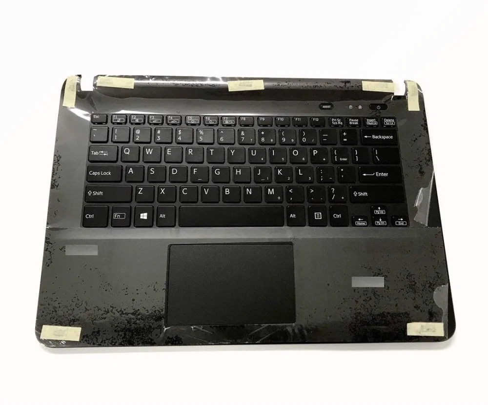 

New US black keyboard for Sony SVF14215SN SVF14215SH SVF14213SG SVF14213SF SVF14213SA SVF14212SN Palmrest+touchpad + backlit