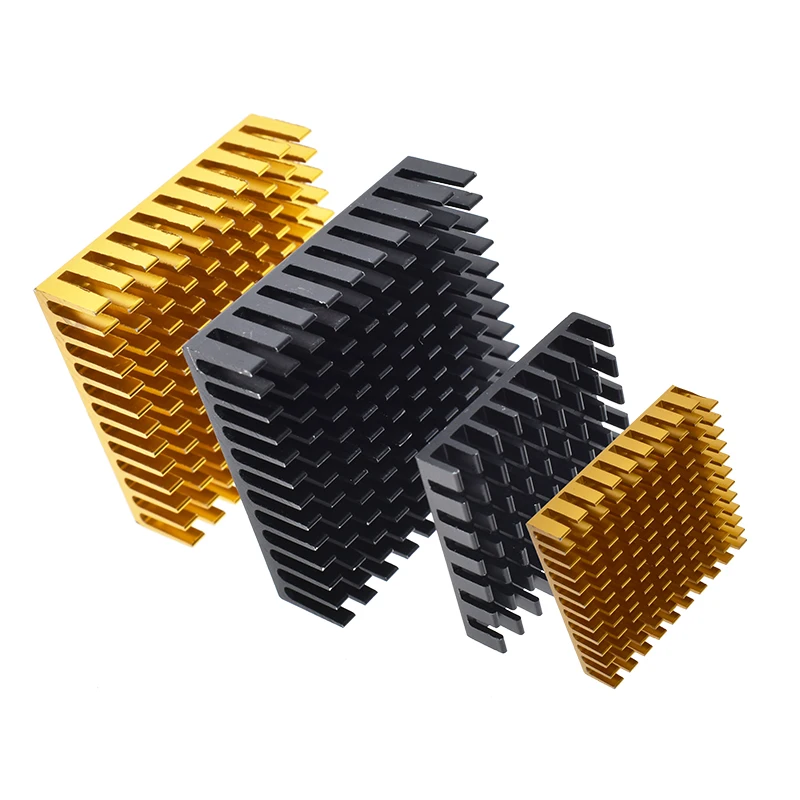 14*14*8mm Golden Black Aluminum Radiator IC Heat Sink Heat Sink 40 x 40 mm x 11 mm / 28 x 28 x 6 / 25 mm