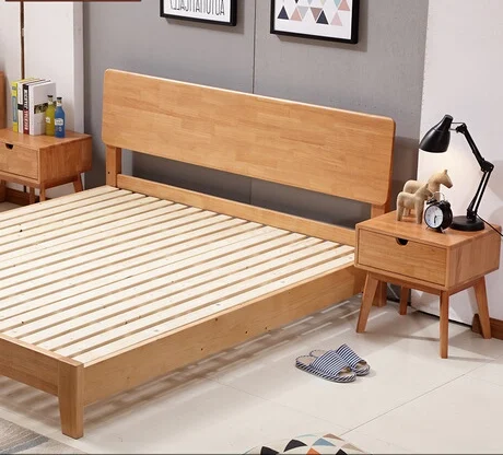 

Home Bed Bedroom Furniture Home Furniture solid wood double beds Europe and America style 180*200cm can customize size high end