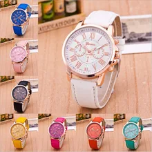 Geneva Luxury Brand Women Casual Watch Leather Brand Roman Numerals Big Dial Hour Analog Quartz Wrist Watches relogio masculino Geneva Luxury Brand Women Casual Watch Leather Brand Roman Numerals Big Dial Hour Analog Quartz Wrist Watches relogio masculino