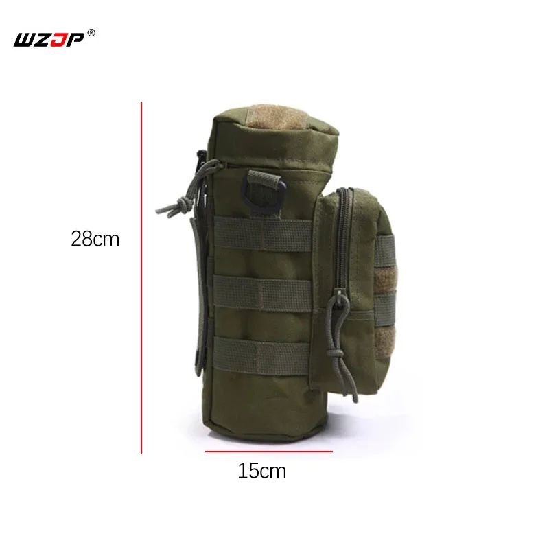 WZJP открытый мешок бутылки воды Molle тактическое снаряжение чайник держатель Военная бутылка Велоспорт Альпинизм Кемпинг Туризм Сумки для воды