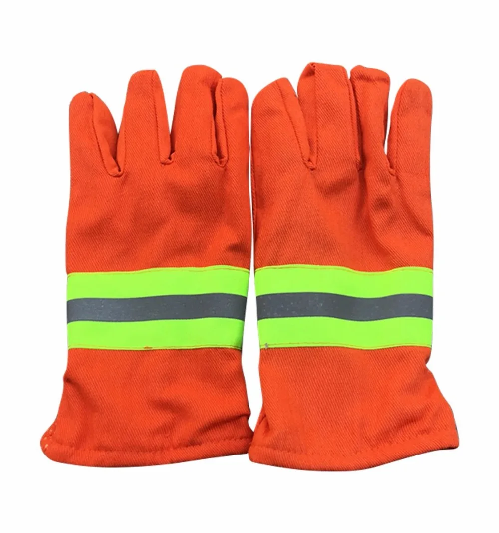 Fire Protection Safety Work Gloves Flame retardant Non Slip Elastic