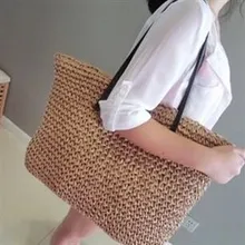 Пляжные Женская соломянная сумка ткацкий соломенная сумка Мори плетеная Сумка из ротанга для отдыха женские сумки из натуральной кожи Курьерские сумки