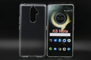 

100pcs/lot transparent smooth Soft TPU Cover Case for Lenovo K8 Note