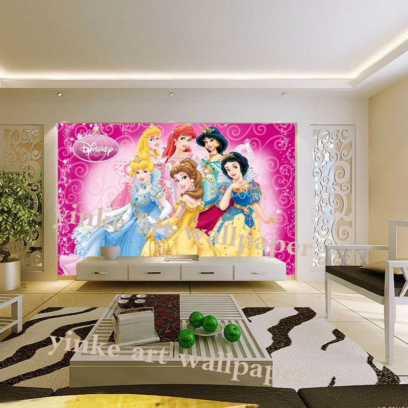 Мультяшный стиль 3d обои влагостойкие яркие цветные обои детская комната постельные принадлежности Дом сказочная романтическая роспись обои