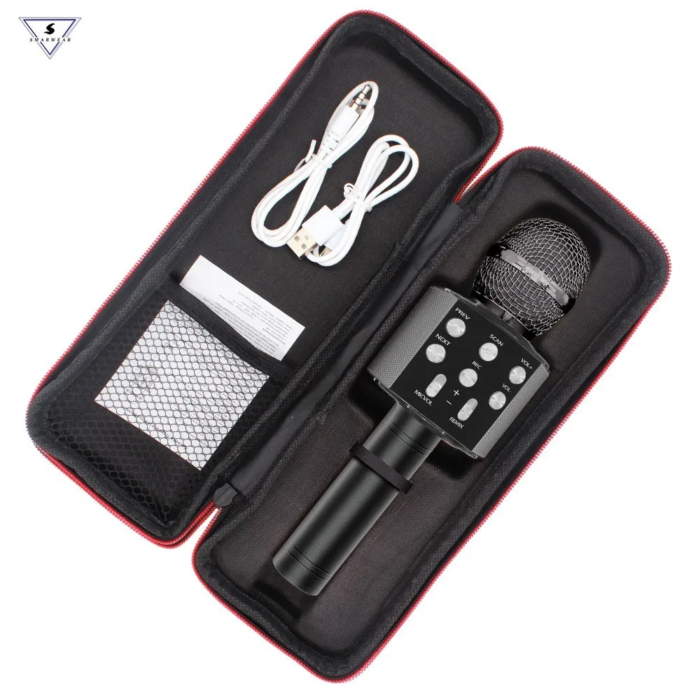 

WS858 Multi-function Handheld Wireless Karaoke Machine For Kids Portable Home Party Singing Mic Speaker Support IPhone/Android