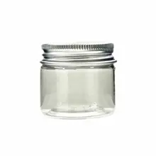 24 шт./лот 25 мл Банки ПЭТ с алюминиевой крышкой, банка для крема, косметичка, косметической упаковки, косметический контейнер, бутылка