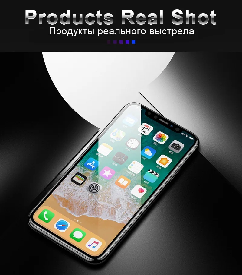TOMKAS 6D Protective Glass on the For iPhone 7 Plus Glass Tempered 5D Screen Protector For iPhone 8 6 6S Plus iPhone 6 S Glass