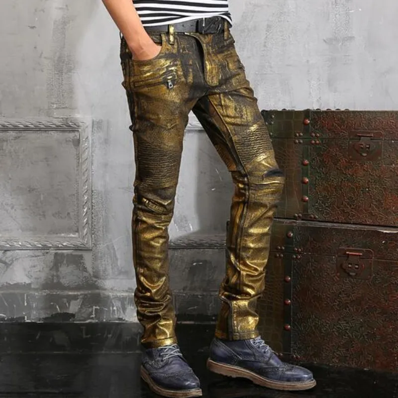 New Top Quality Spring New Fashion Mens Punk Silver Paint Pants Slim Fit Long Mid Waist Skinny Jeans Causal Trousers Size 28-42 HTB139VySXXXXXbzXXXXq6xXFXXXu - New Top Quality Spring New Fashion Mens Punk Silver Paint Pants Slim Fit Long Mid Waist Skinny Jeans Causal Trousers Size 28-42