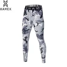 HAMEK, новинка, колготки для бега, мужские, камуфляжные, для фитнеса, компрессионные, спортивные, леггинсы, сухие, Collant, мужские, Беговые брюки для фитнеса, брюки