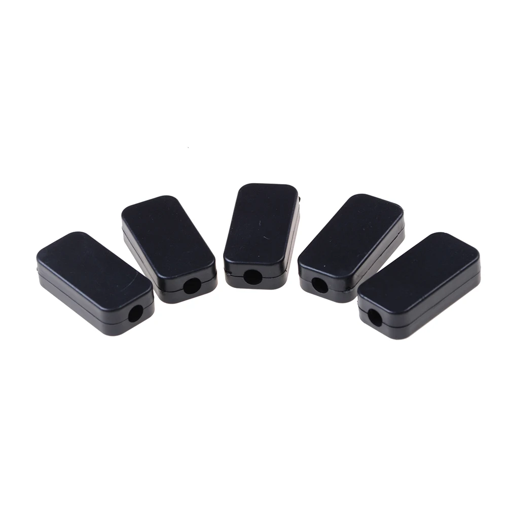 5pcs Electric Plastic Black Waterproof Case Project Junction Box 40*20*11mm TNA