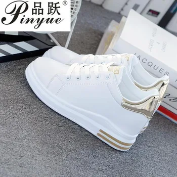 

Women Shoes New Autumn Waterproof Wedges Woman Casual Shoes Platform Heels Female Leisure Black & White Women Sneakers