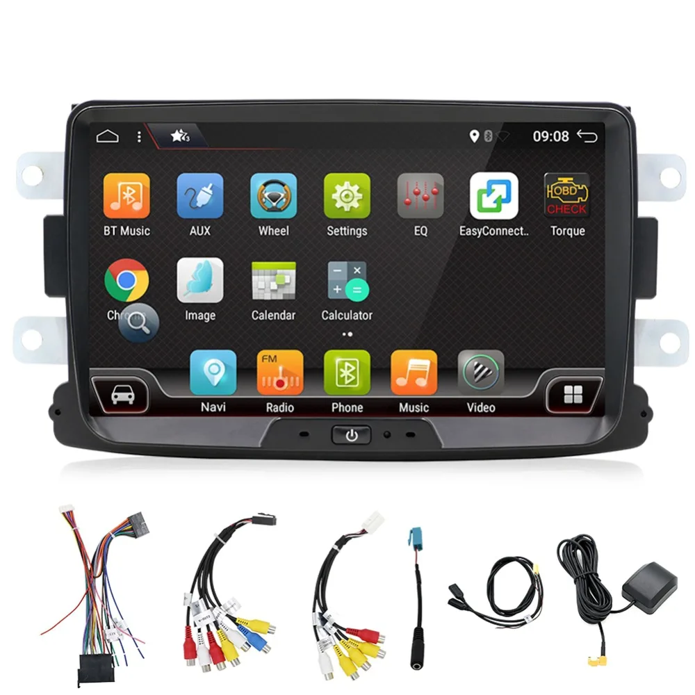 

Bosion Car Audio with GPS Navigation for Renault Duster 2010, Car Stereo with Android 7.1,8' Muti-Touch Screen DVD Player