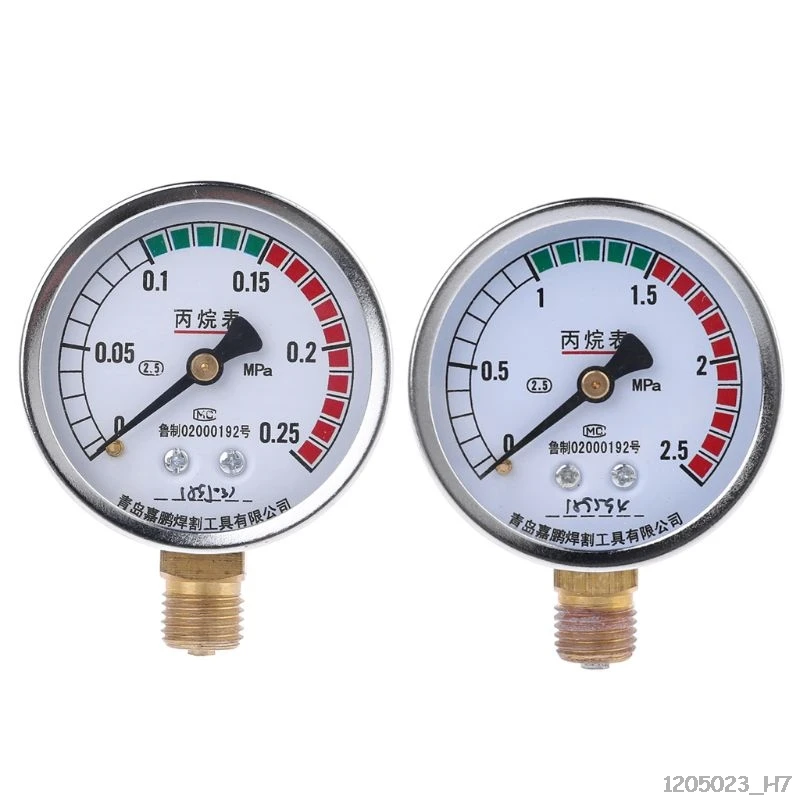 

New Propane Mig Tig Flow Meter Welding Gas Pressure Reducer Valve Flowmeter Dial Pressure Gauge