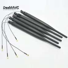 10 шт. 2,4 ГГц 6dbi резиновая антенна IPEX Разъем OMNI wifi zigbee антенна#2 для беспроводного модема