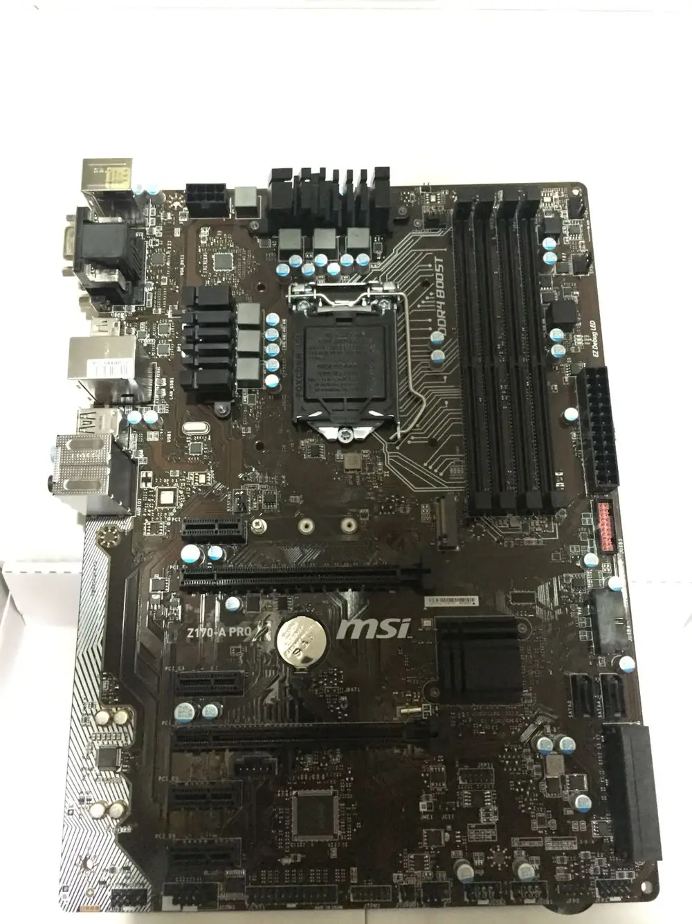 

MSI Z170-A PRO all solid-state military regulation capacitor motherboard LGA1151 interface DDR4 used 90%new