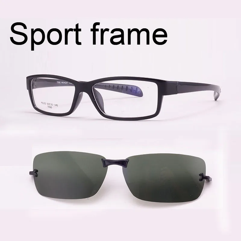 

Free Shiping Ultra-light Tr90 Eyeglasses Frame Belt Magnet Clip Myopia Glasses Polarized Sunglasses Sports Sunglasses