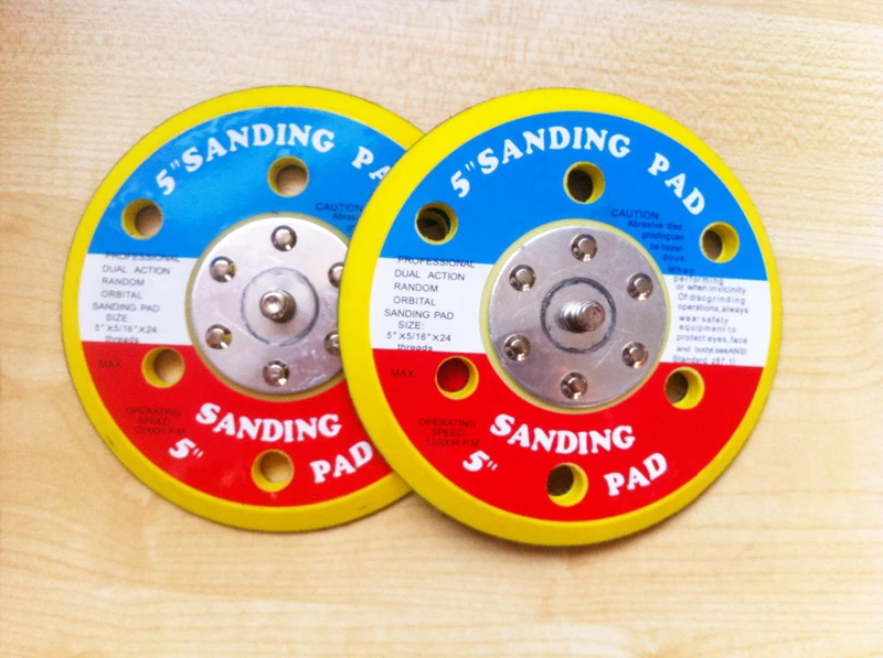 Sander Đĩa Sanding cùng Borntun Khí Phần Bánh Buffing Phụ cuối Đánh Giảm Lapping Công Cụ Pad Mài Air nén giá Kiện Bóng 1 Sander Đĩa Sanding cùng 1