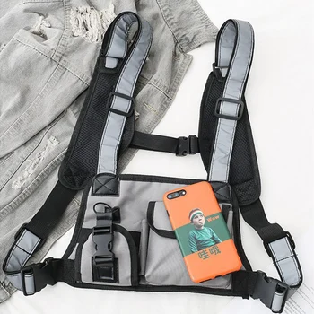 

New Unisex Hip Hop Bag Waist Bag For Women Multifunction Pocket Tactical Chest Bag Female Hot Sale Casual Ladies Vest Chest Pack