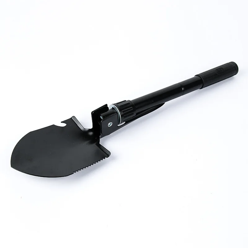 Multifunction Iron Spade Ordnance Shovel With Guide Ball Shovel Portable Car Snow Shovel Foldable Mini Camping Outdoor Tool