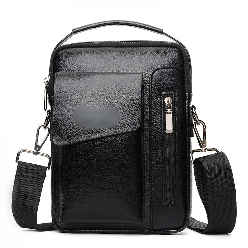 

Fashion Men's Covered Crossbody bags vintage Shoulder Bag for male chest bags Man PU Leather Messenger bag Brand