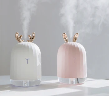 

Qualified Cute 220ML Ultrasoic Air Humidifier Aroma Essential Oil Diffuser for Home Car USB Fogger Mist Maker with LED Night