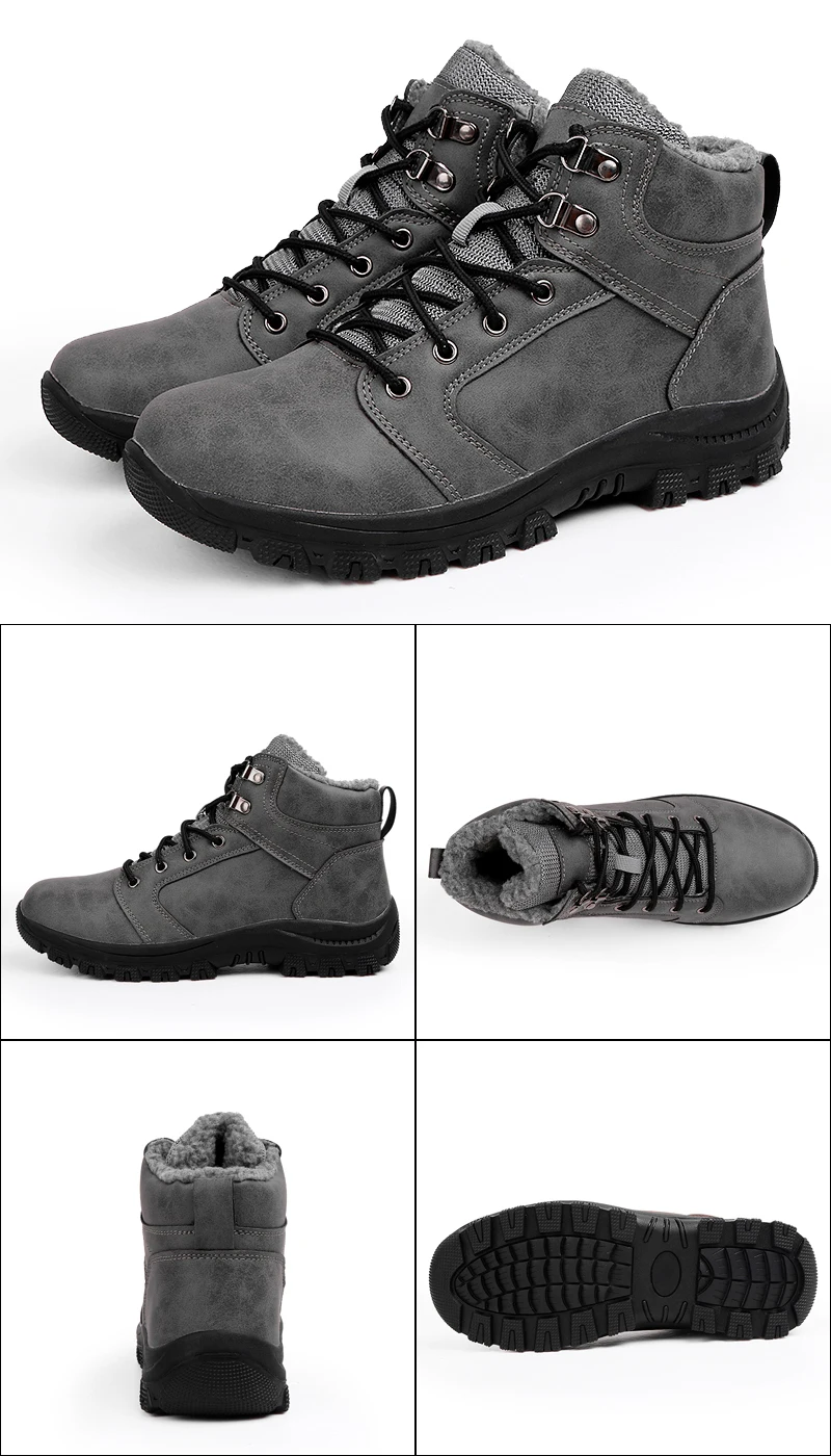 VMUKSAN/Новинка; Брендовые мужские ботинки; большие размеры 39-46; теплые зимние ботинки для мужчин; коллекция года; дизайнерская мужская зимняя обувь