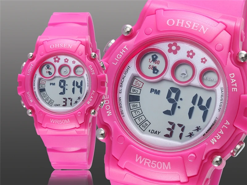 2019 горячая распродажа новые спортивные детские электронные цифровые спортивные часы студенческий светодиодный водонепроницаемый модные