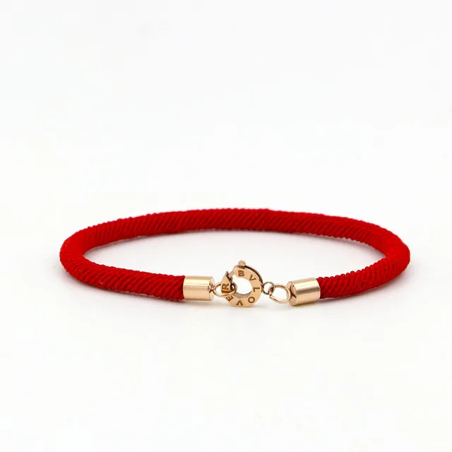Stainless Steel Redline Bracelet Rose 18kgp Plated Bvlove Stainless Steel Redline Bracelet Rose 18kgp Plated Bvlove Women Pulseiras Femininas Fashion Red