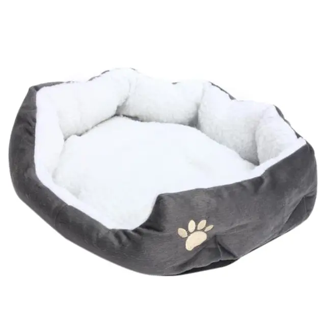 Fleece Basket Cat Bed