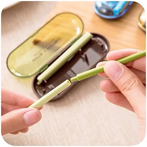 Jezebel viaje cubiertos cuchara tenedor portátil Kit vajilla establece Picnic Spork cuchara plegable de Camping utensilios para el turismo