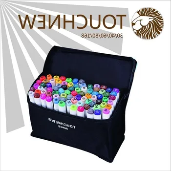 

NEW Alcohol oil two-headed art mark pen six generations upgrade 36 60 80 color markers manga drawing TOUCHNEW Affordable