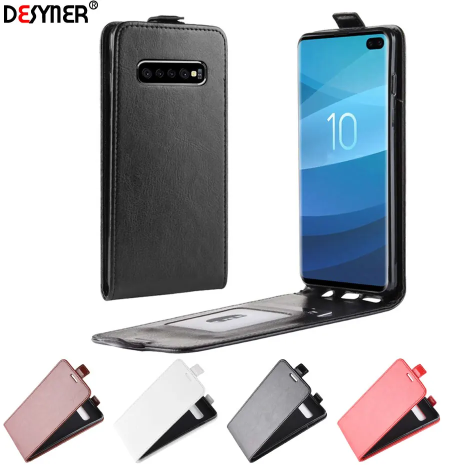 

Luxury Vertical Flip Cover for Samsung galaxy S10 5G S10e PU Leather Case for Samsung galaxy S10 Plus Coque Flip Wallet Case