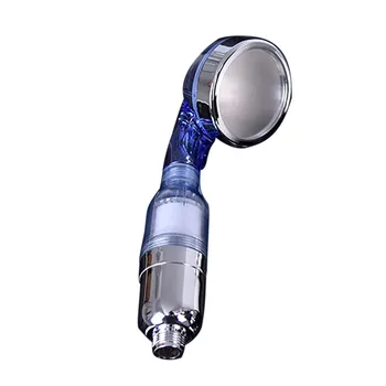 

Negative Lonic Filtration Shower Head Three Mode High Pressure Stone Health All-natural Water Filter Bathroom Bath Shower Head