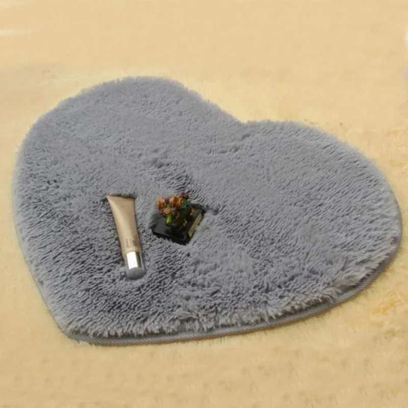 

2019 Heart Shaped Bedroom Carpet Nonslip Bath Rug for Rugs Drop Shipping