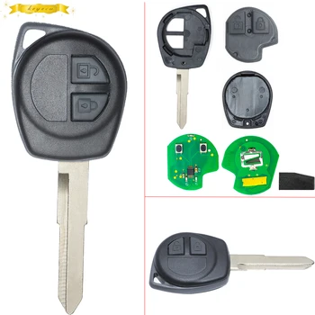 

KEYECU New Replacement Uncut Remote Key Fob 2 Button 433MHz ID46 Chip for SUZUKI SX4 2007-2013