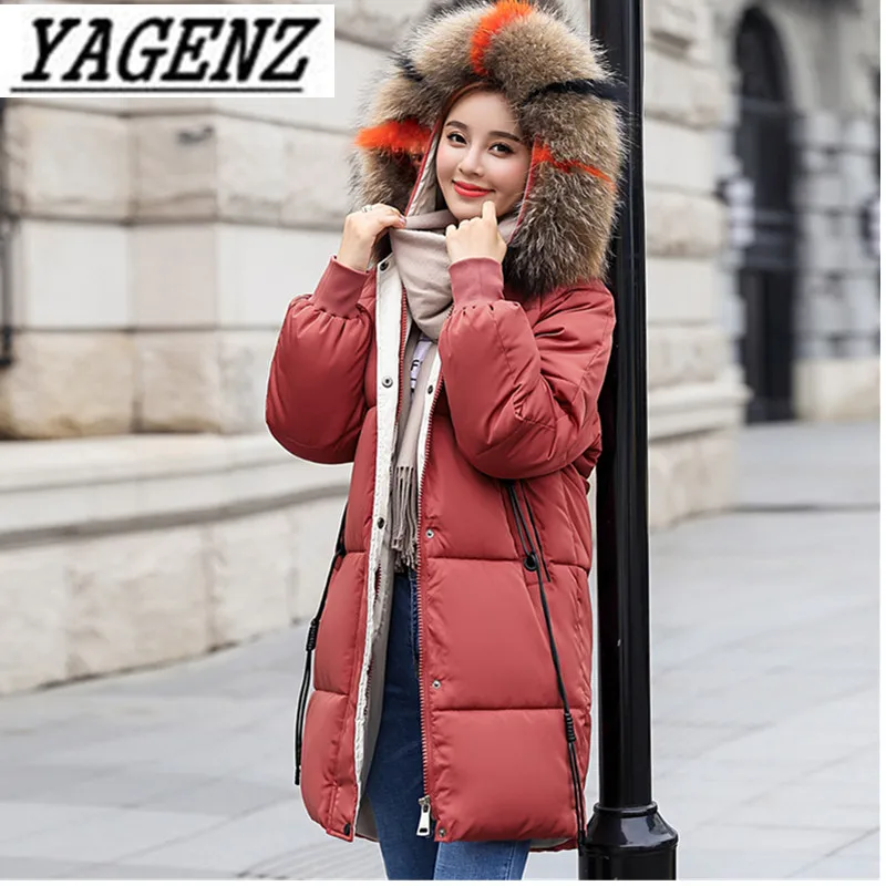 Women Warm Winter Parkas OL Loose Thick Cotton Hooded